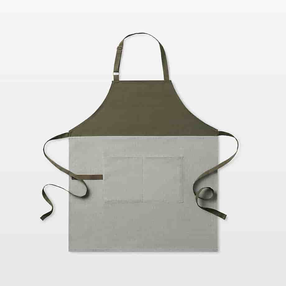 Handmade Cotton Herringbone Apron Kitchen Design Series