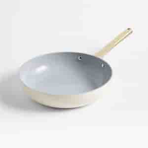 Mega Deals Home Cream Supper Non-Stick Ceramic Fry Pan