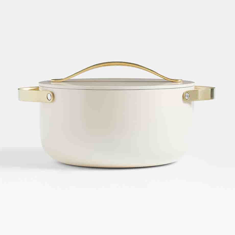 Mega Deals Home Cream Supper Non-Stick Ceramic Dutch Oven